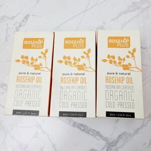 Set Of 3 Rosehip Oil Australian Certified Organic Cold Pressed